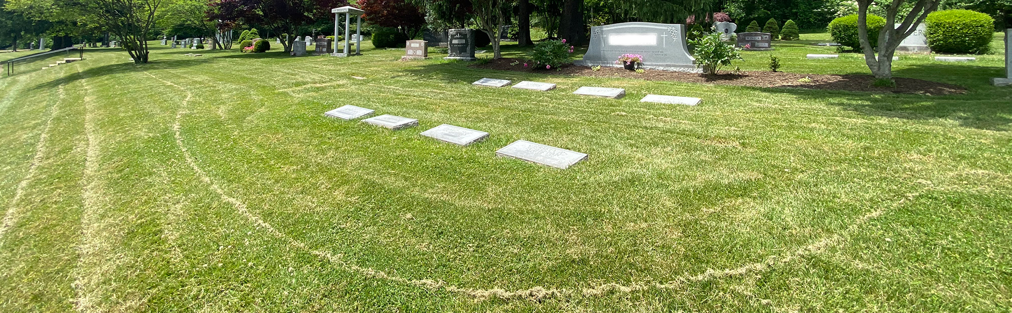 Grave Markers at Canton Cemetery Association
